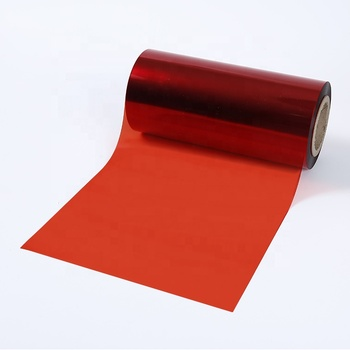 rosso Bopet foglio pellicola adesiva rivestimento colore adesivo PET pellicola colore rosso